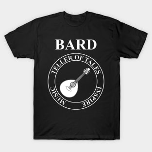 Bard RPG Fantasy Class Lute T-Shirt